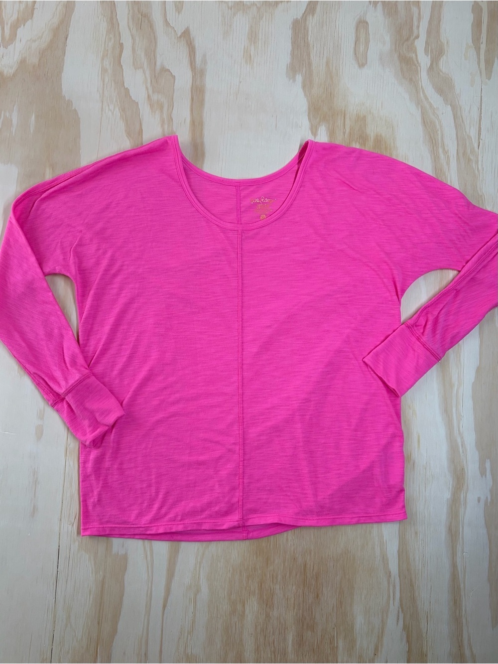 Lilly Pulitzer Luxletic Westley Tee Pink XS UPF 50 Long Sleeve